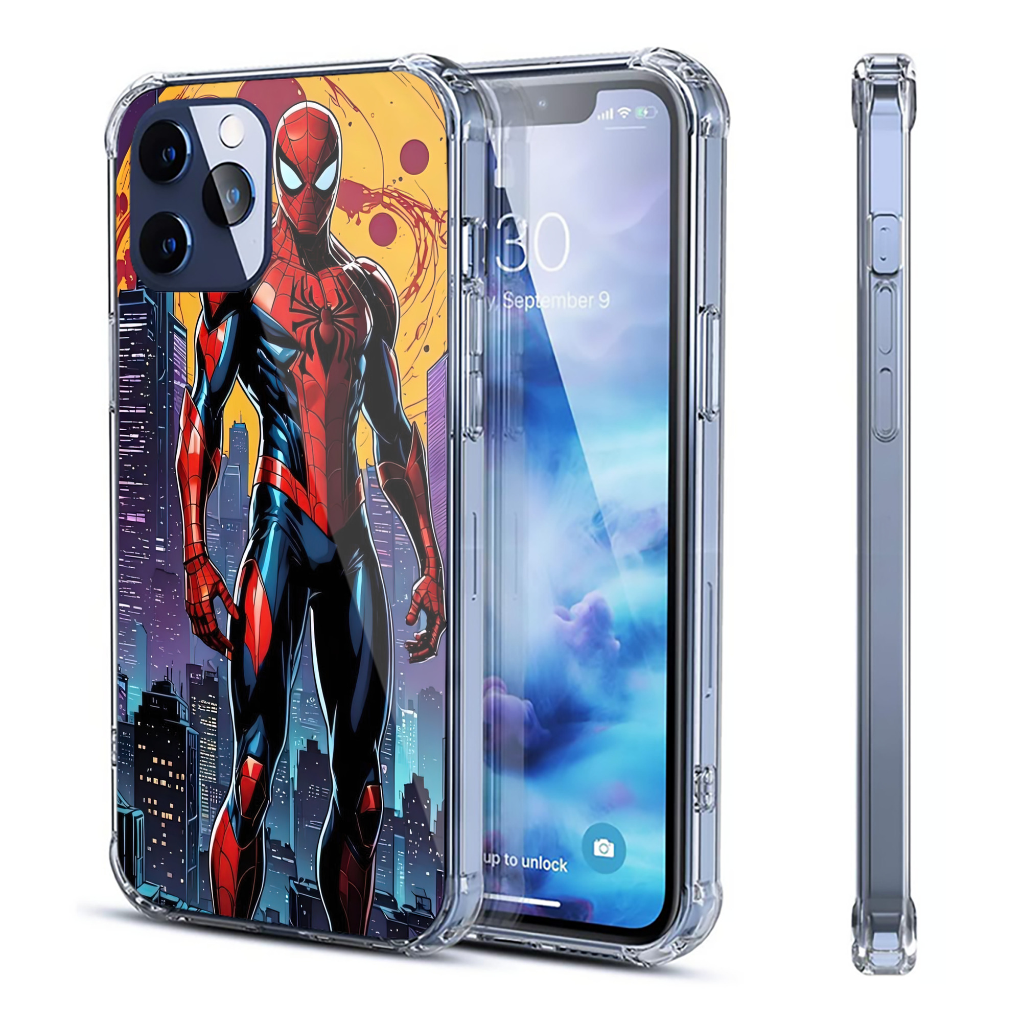 Spider Man スパイダーマン 【iPhone 12シリーズ対応】透明スマホケース（クリアソフトケース）